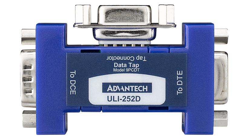 Data Tap, RS-232, DB9 M to DB9 F plus DB9 F Monitor